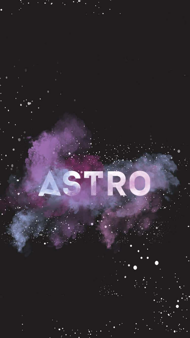 Cosmic Astro Text Design Wallpaper