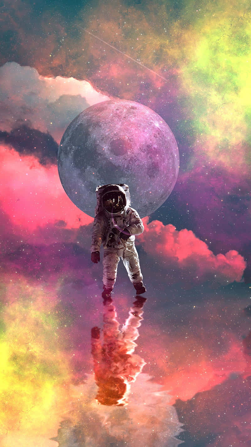 Cosmic_ Astronaut_ Dreamscape Wallpaper