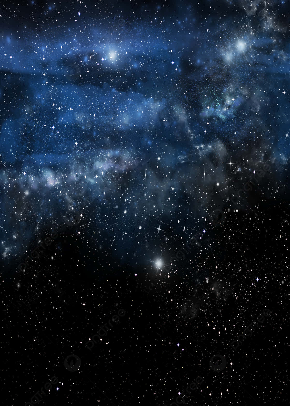 Etbetagende Syn Af Nattehimlen Fyldt Med Stjernekonstellationer.