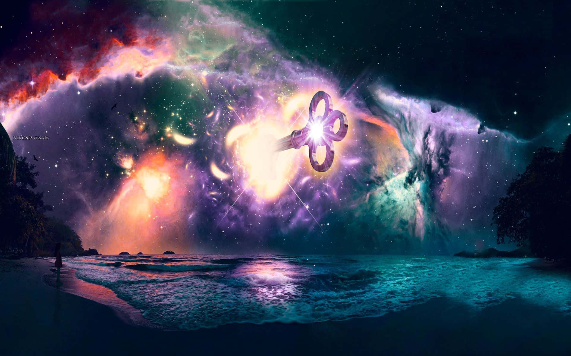 Cosmic Beach Parallel Universe Wallpaper