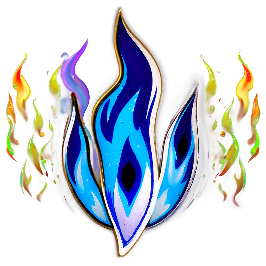 Cosmic Blue Flame Png Lat14 PNG