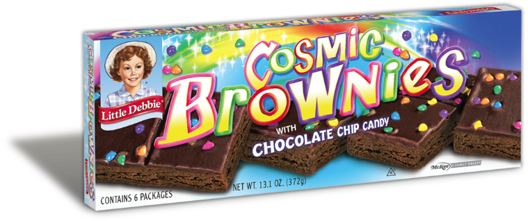Cosmic Brownies Little Debbie Packaging PNG