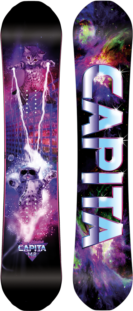 Cosmic Cat Snowboard Design C A Pi T A PNG