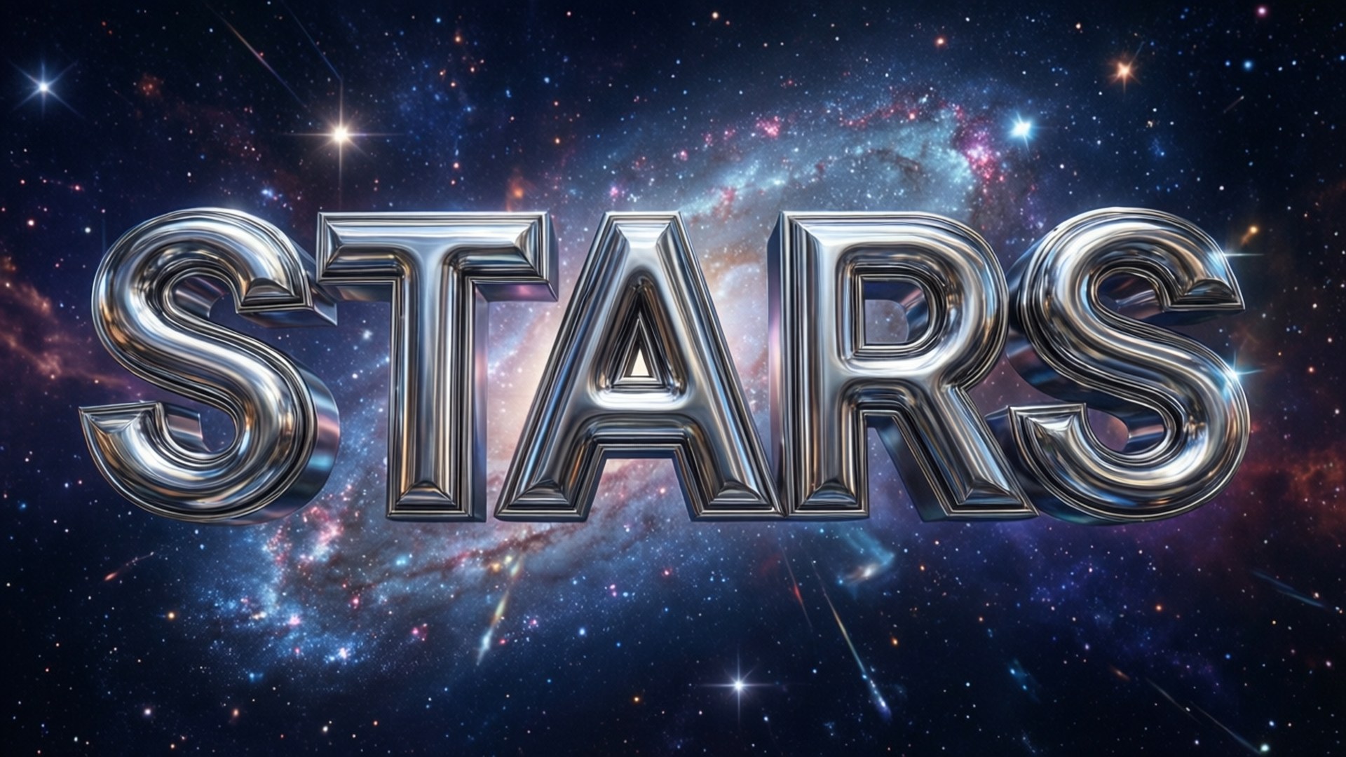 Kosmisk Chrome Typografi Wallpapers