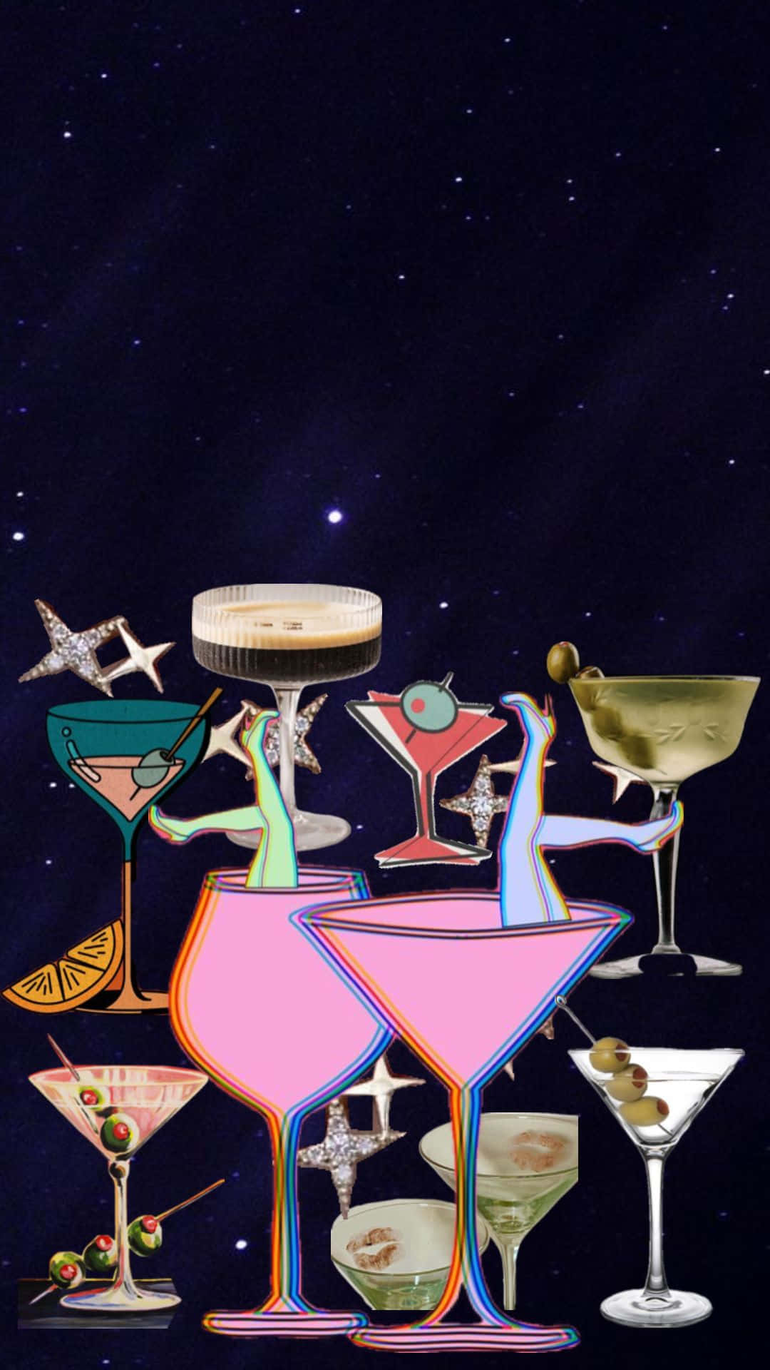 Cosmic Cocktail Collection Wallpaper