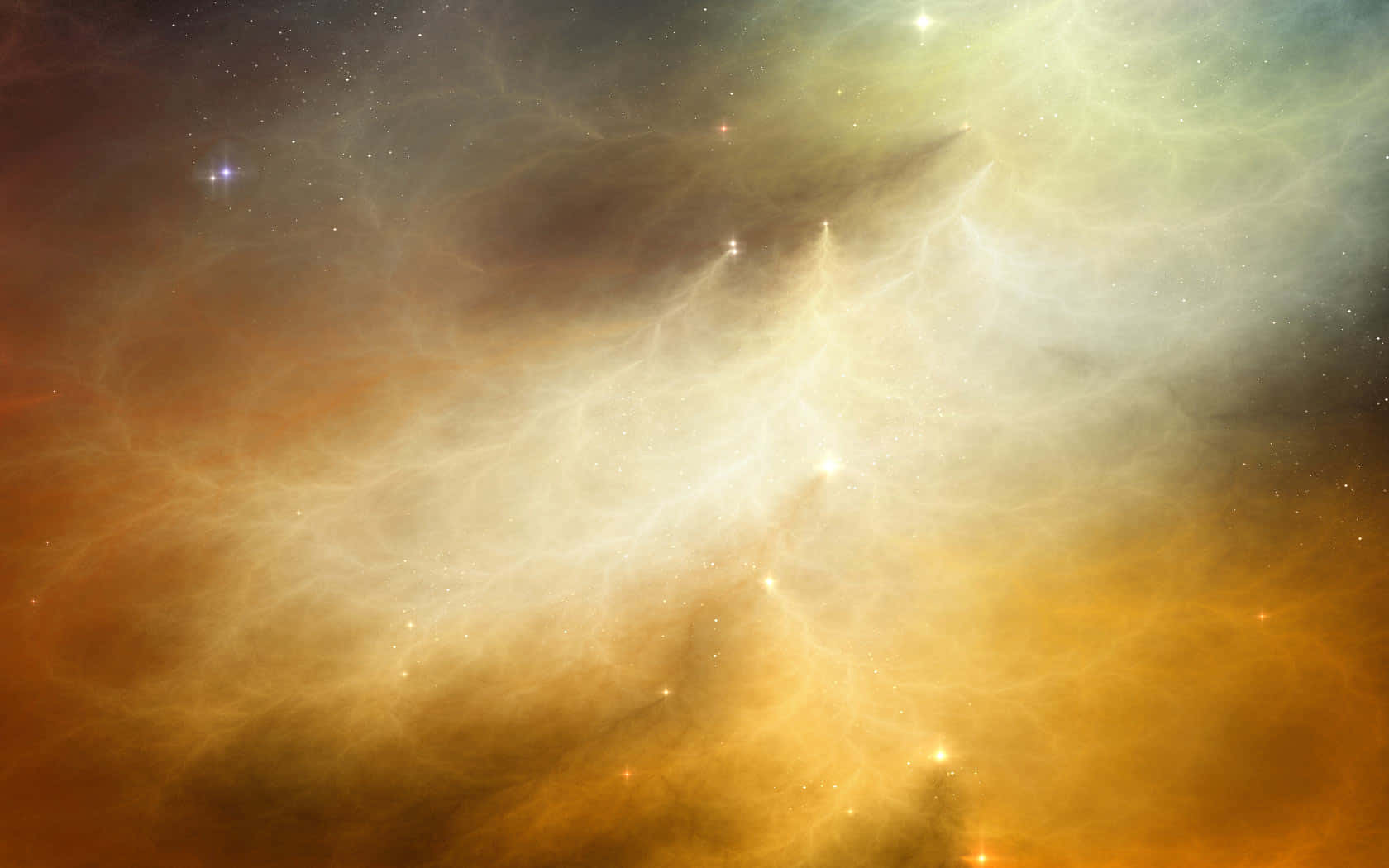 Glistening Cosmic Dust in Outer Space Wallpaper