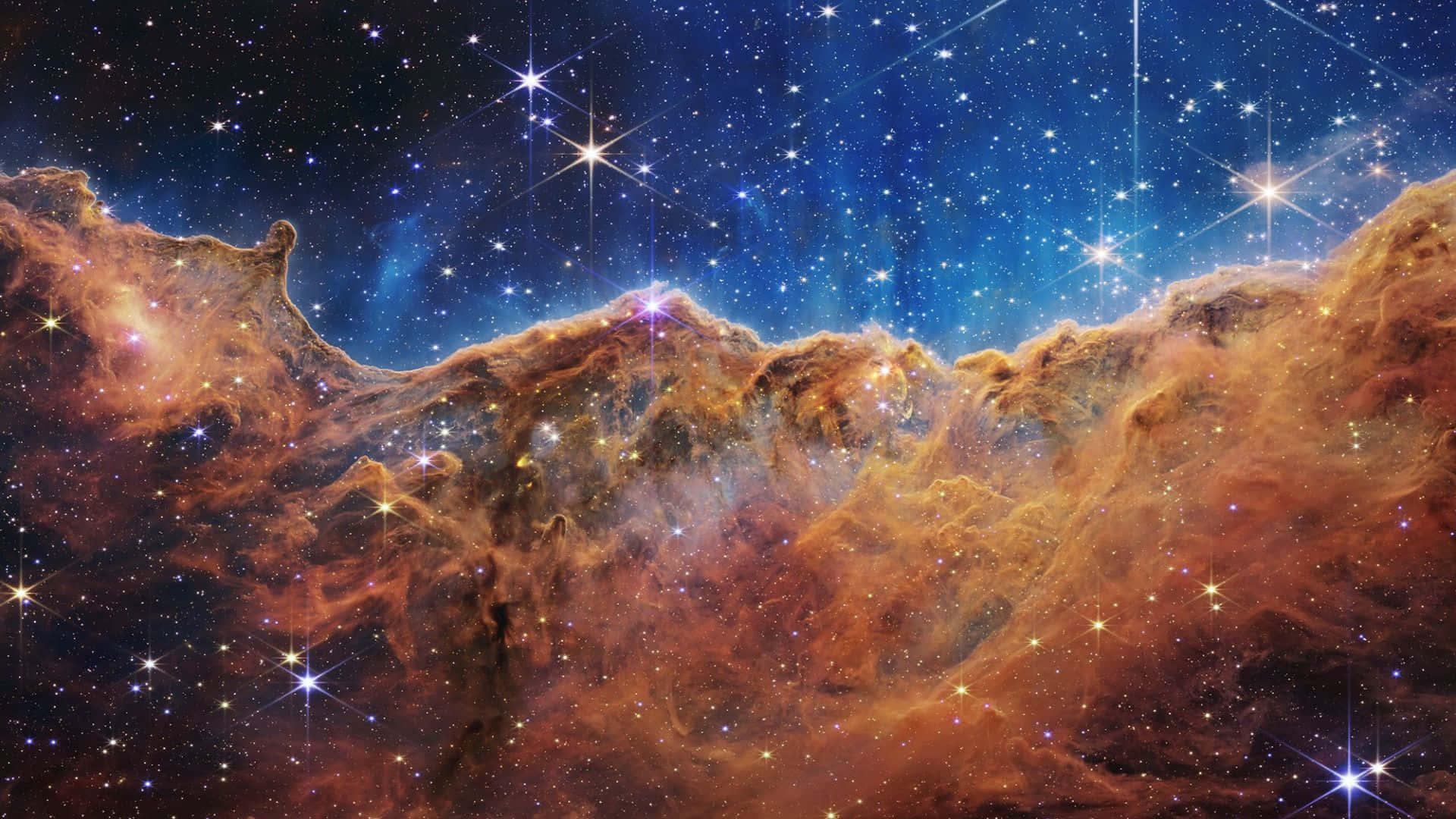 Enchanting Cosmic Dust in Outer Space Wallpaper