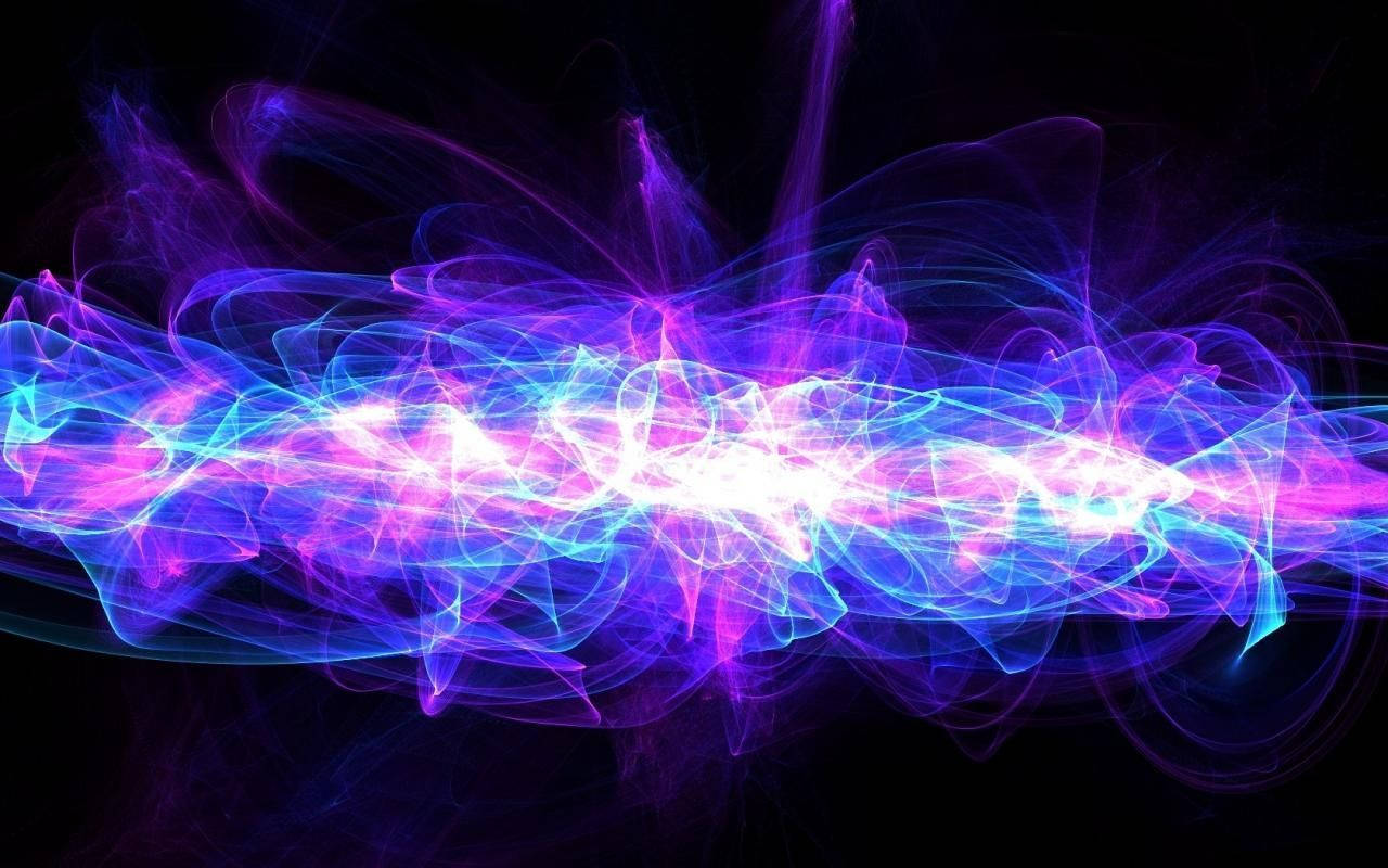 Kosmiskelektrisk Explosion Youtube-banner. Wallpaper