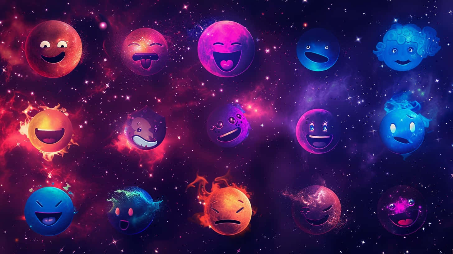 Cosmic Emoji Expressions.jpg Wallpaper