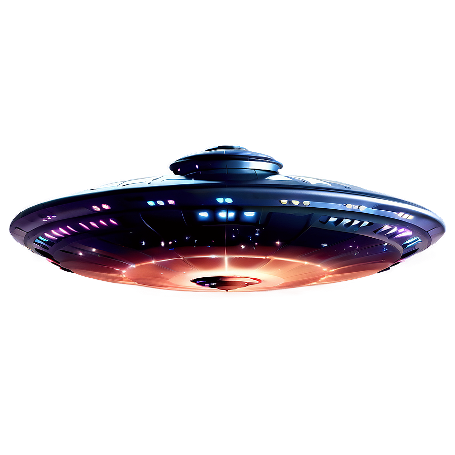 Cosmic Flying Saucer Travel Png 06202024 PNG