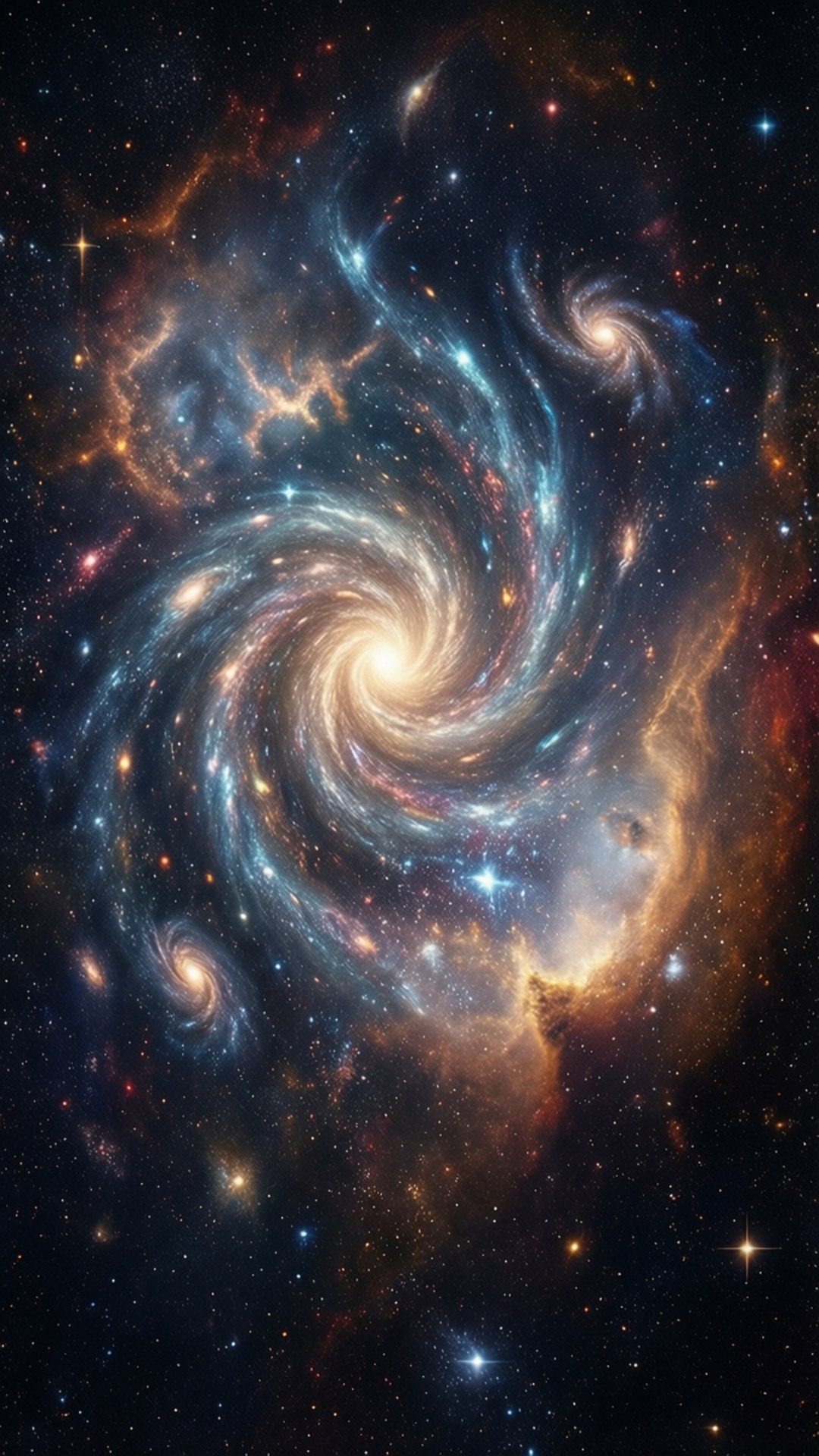 Kosmisk galaksevirvel Bakgrunner