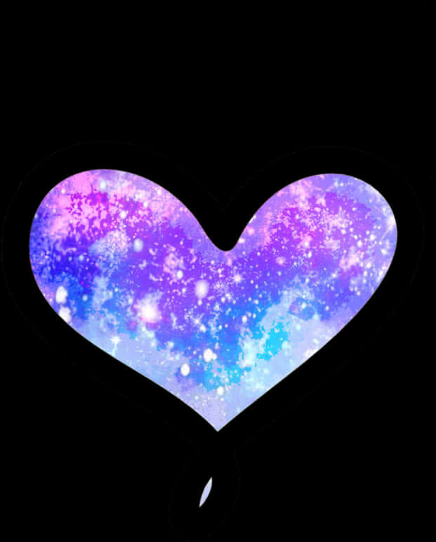 Cosmic Heart Galaxy Love PNG