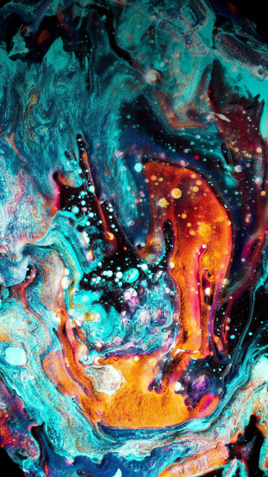 Cosmic_ Ink_ Explosion_ Abstract Wallpaper