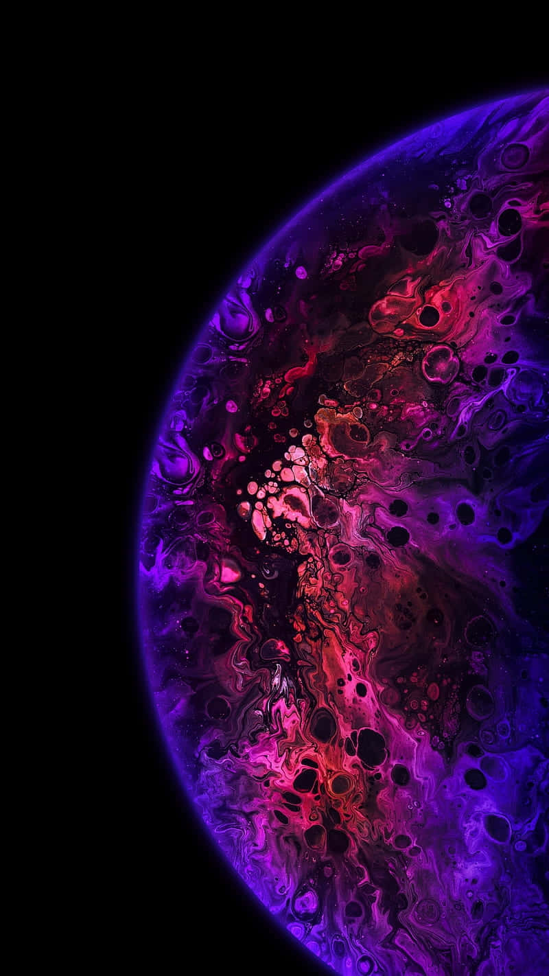 Cosmic Marble Planet Wallpaper