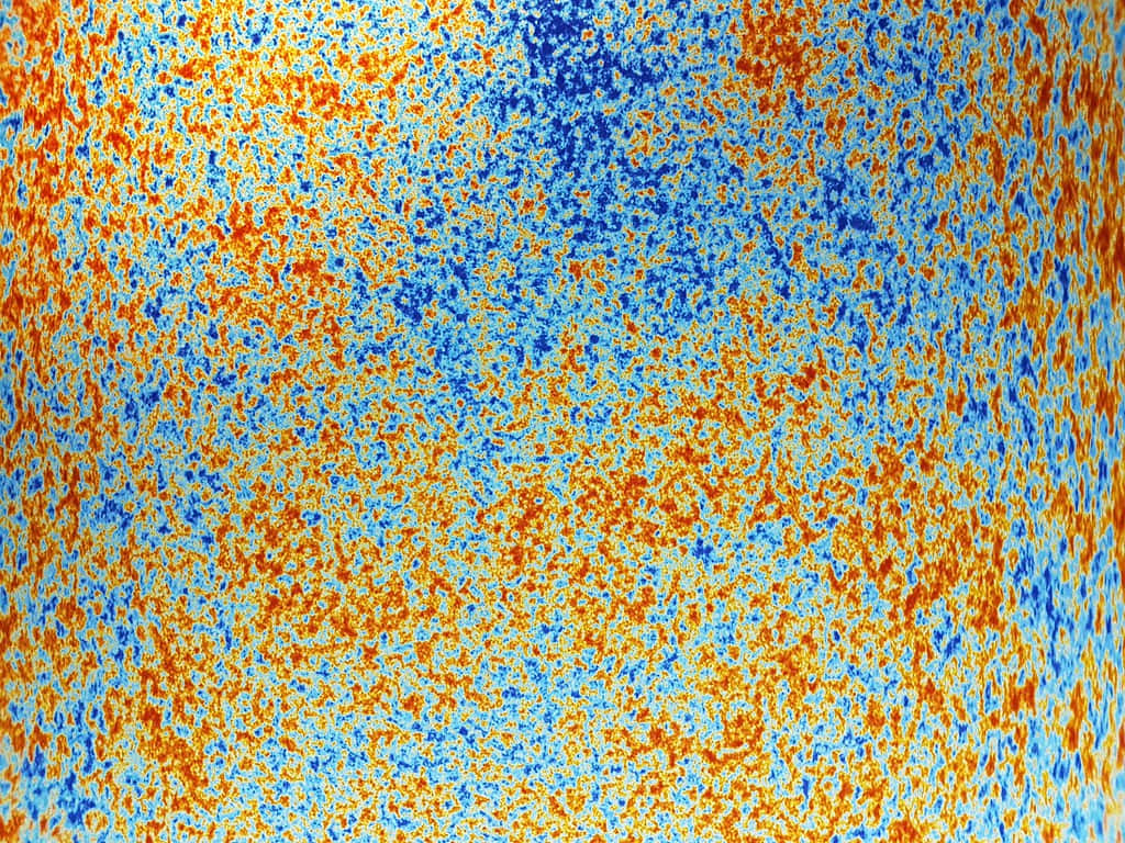 Kosmiske mikrobølgebaggrunds røde og blå pletter