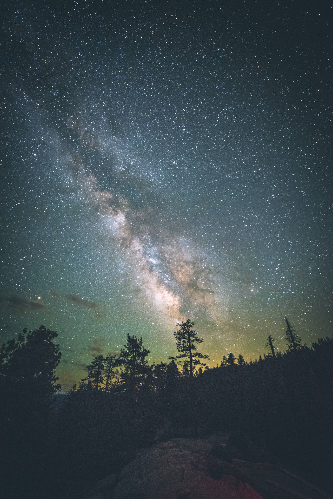 Stargazing on a Cosmic Night Wallpaper