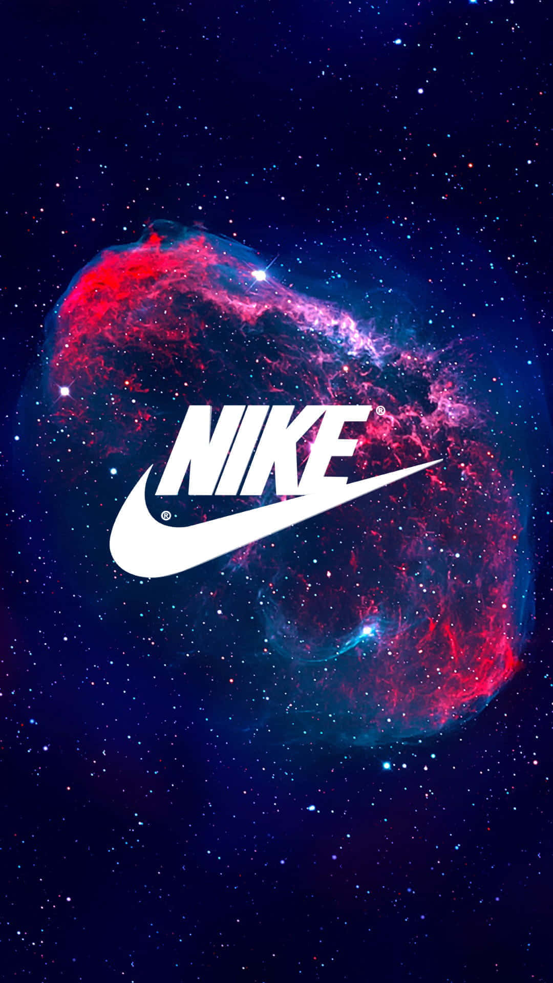 Cosmic Nike Swoosh Aesthetic Wallpaper