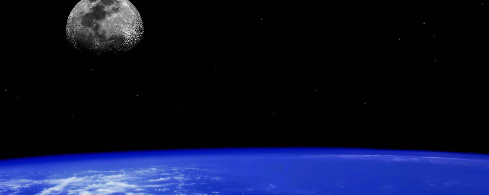 Cosmic Perspective Of Earth For Monitor Wallpaper