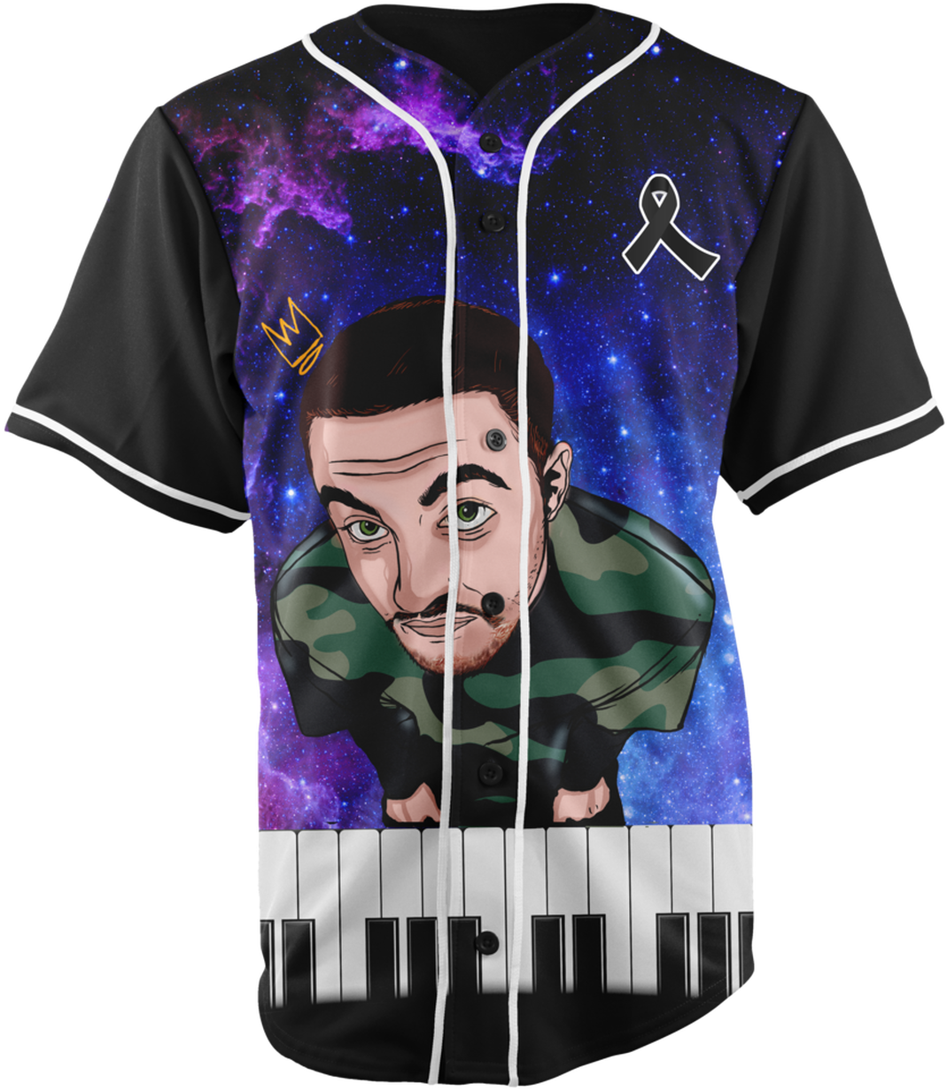 Cosmic Piano Player Jersey Design PNG