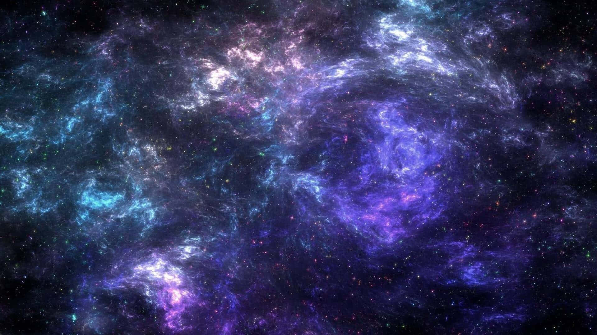 Cosmic Purple Nebula Galaxy Wallpaper
