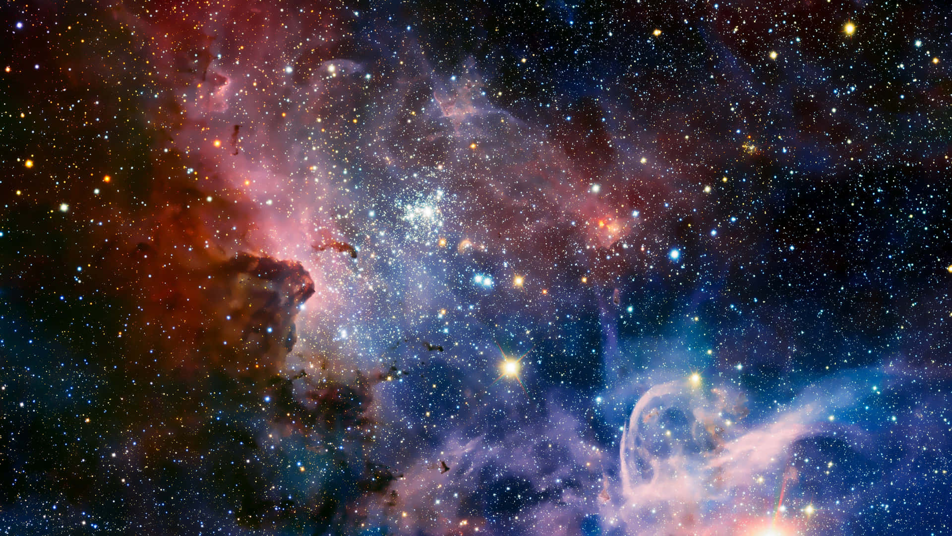 Caption: A Dazzling Display of Cosmic Rays Wallpaper