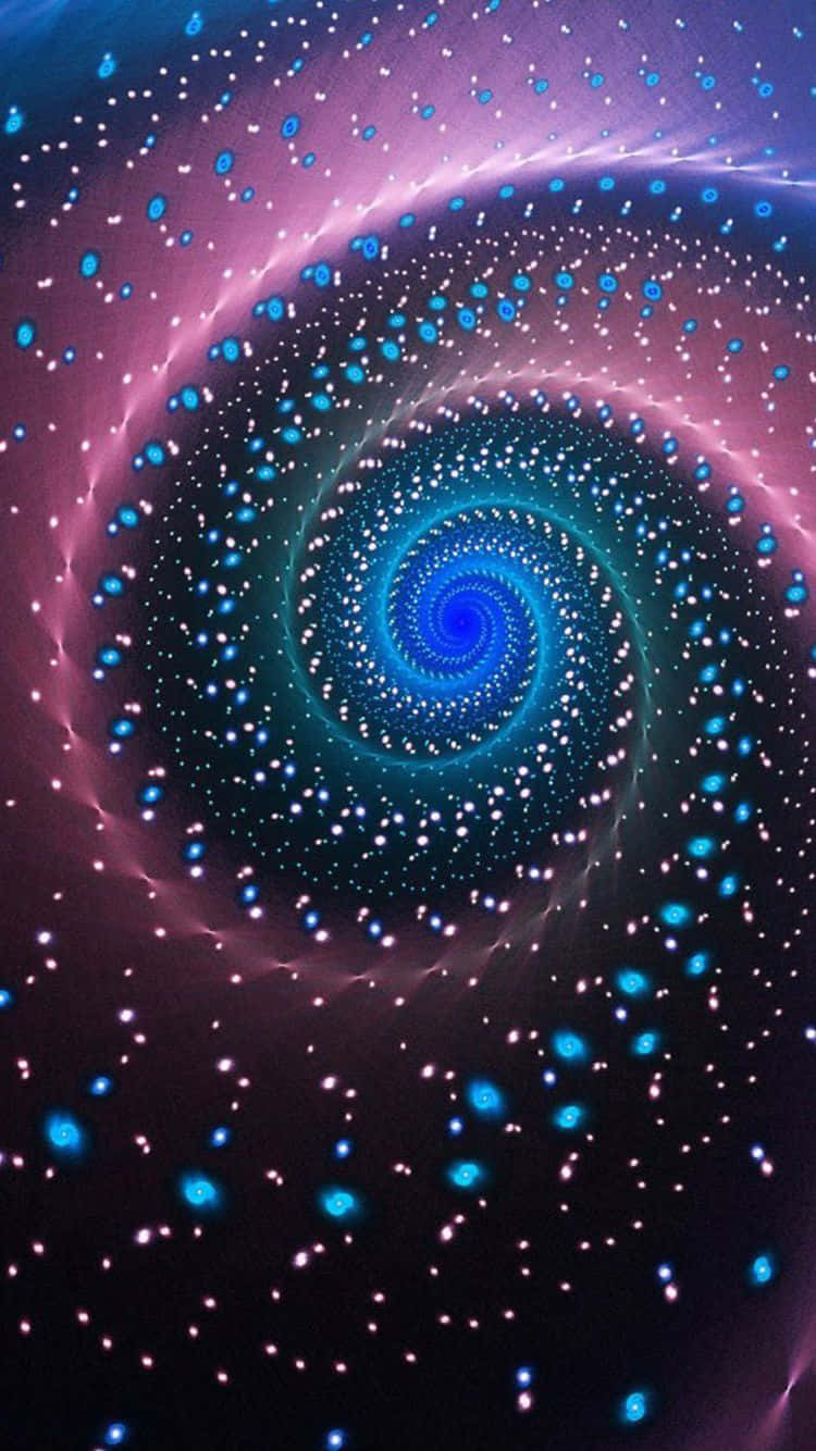 Cosmic Spiral_ Trippy Art_i Phone6.jpg Wallpaper