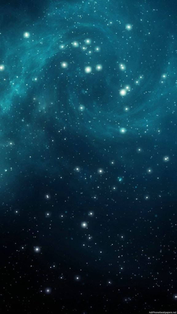 Kosmiske stjerner blå iPhone tapet. Wallpaper