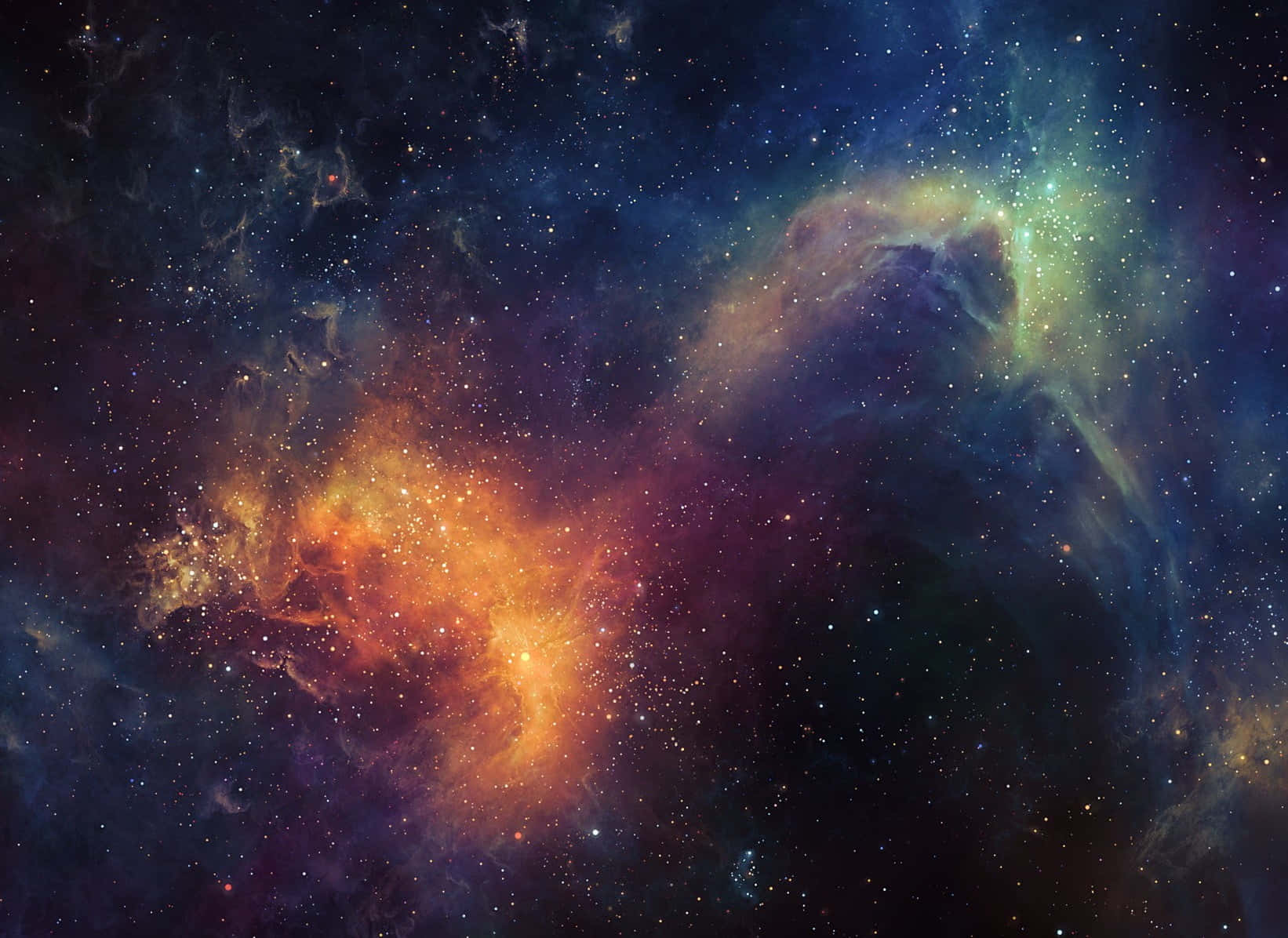 Cosmic Tranquility In Abstract Space Wallpaper
