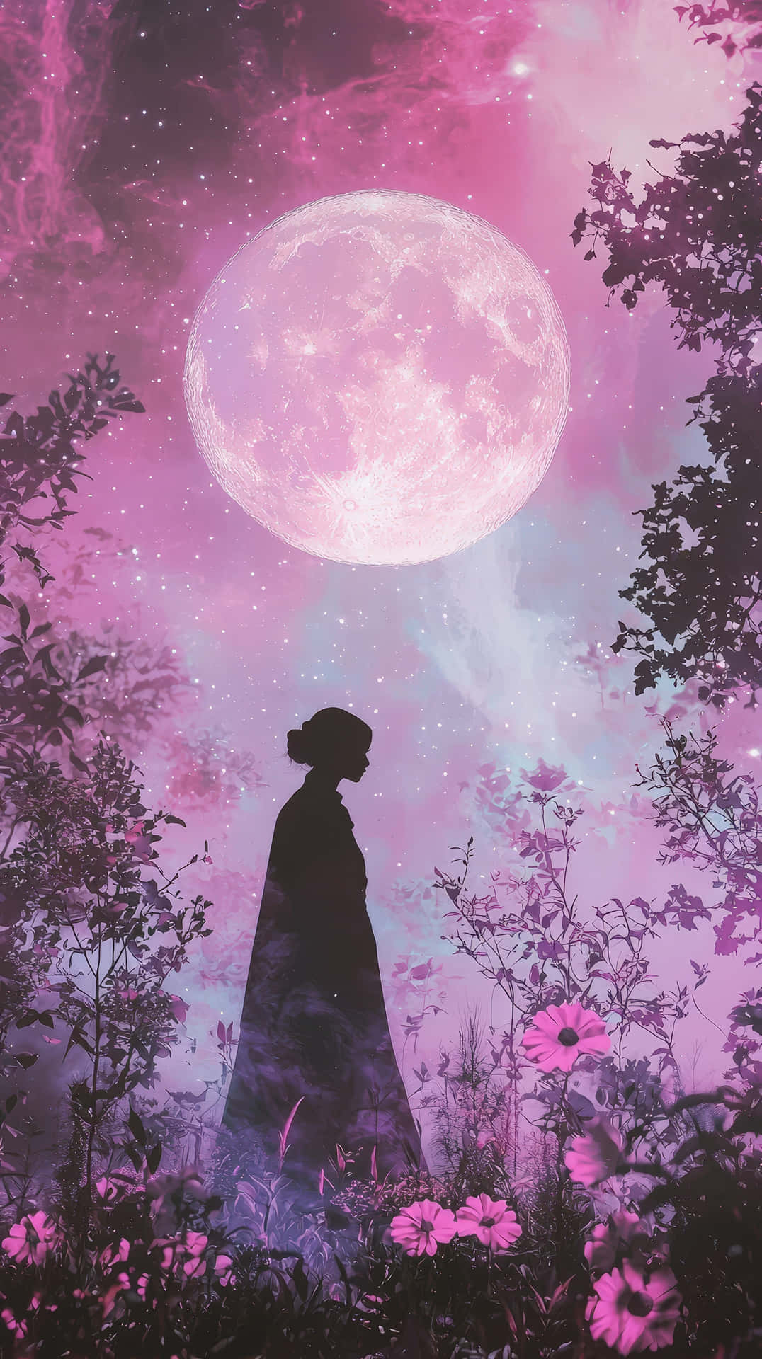 Cosmic Violet Dreamscape With Glowing Ethereal Light And Deep Space Aesthetic Wallpaper