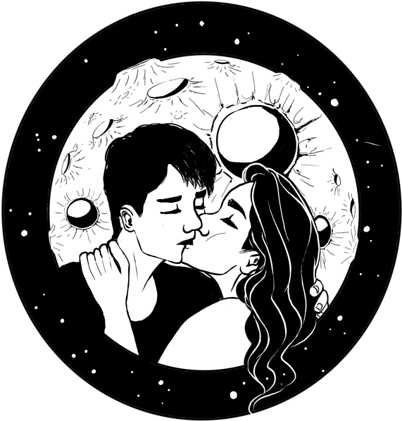 Cosmic_ Kiss_ Couple_ Moon_ Background PNG