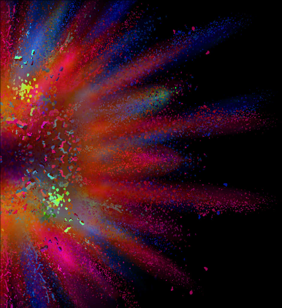 Cosmic_ Splash_ Painting PNG