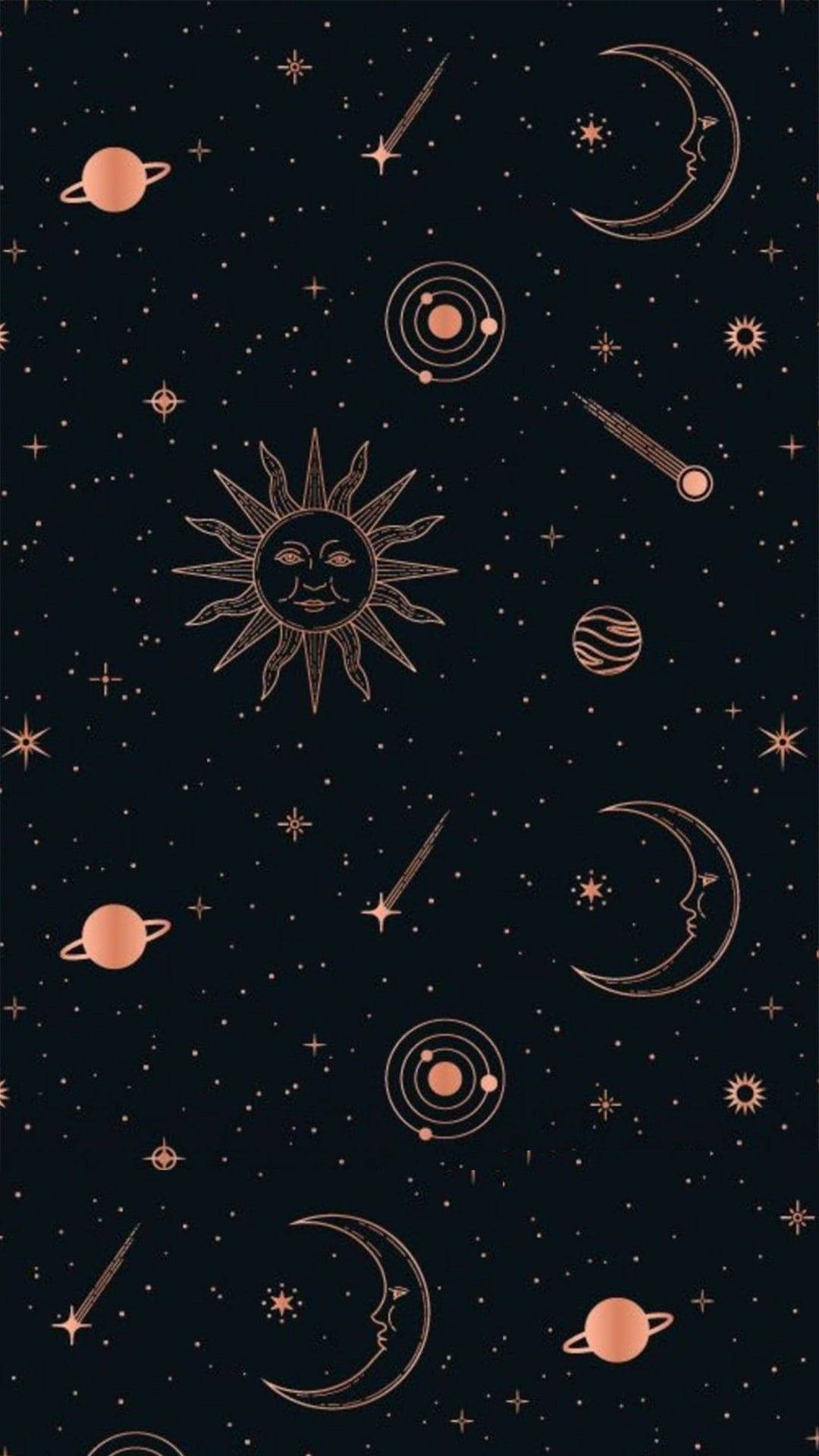 Cosmos Aesthetic Sketches Wallpaper