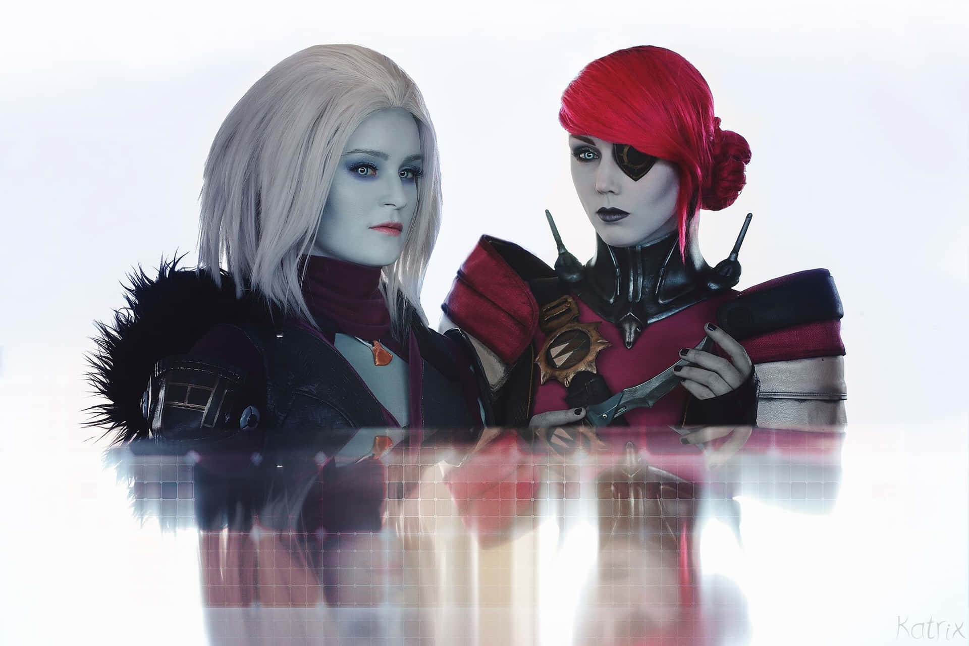 Cosplay Duo Destiny Personages Achtergrond