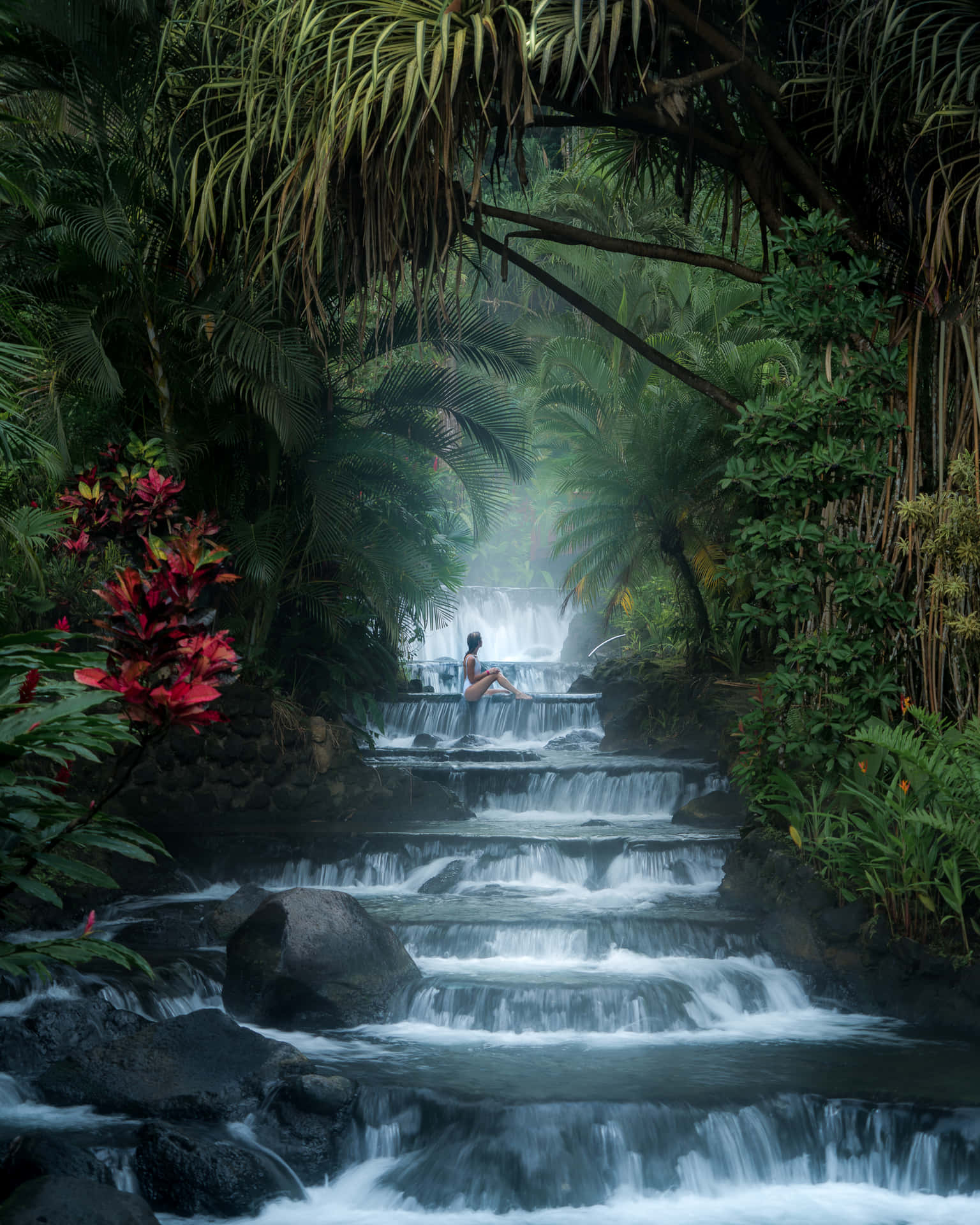 Njutav Fantastiska Vyer Över Costa Ricas Naturliga Skönhet