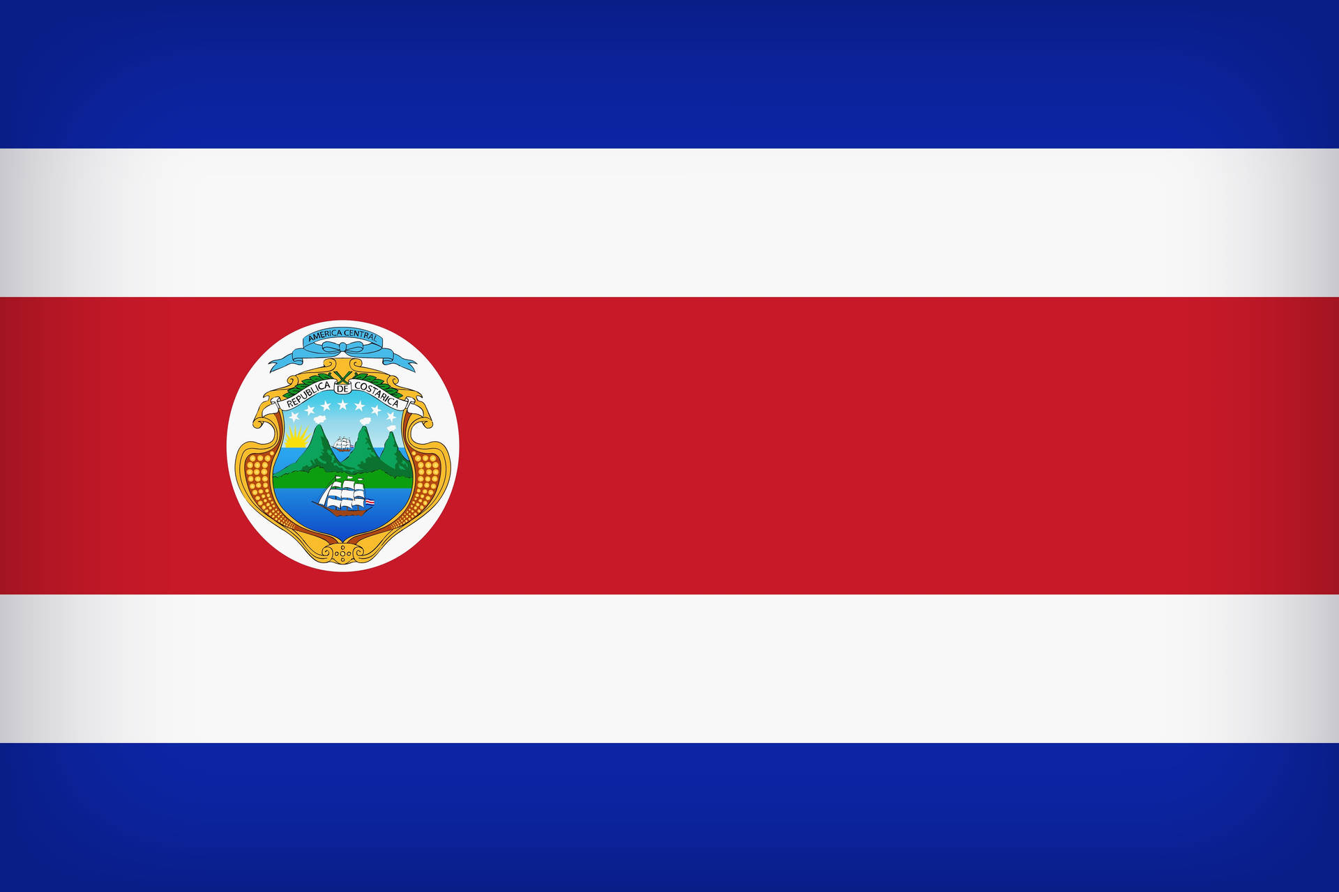 Costa Rica Flag Wallpaper