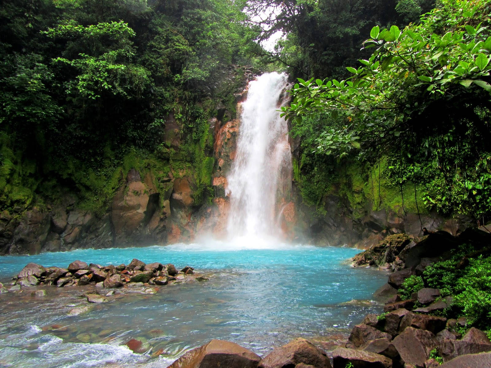 Costa Rica Raging Waterfall