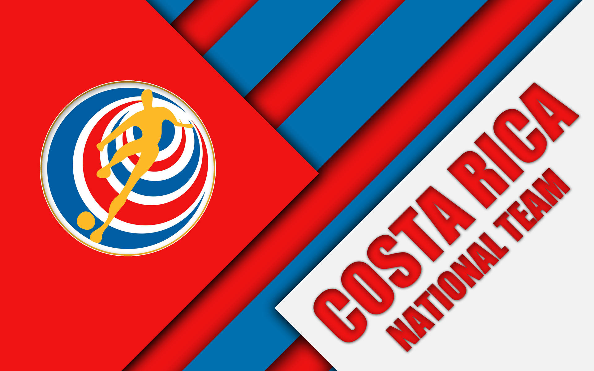 Costa Rica Team Abstract Poster Wallpaper