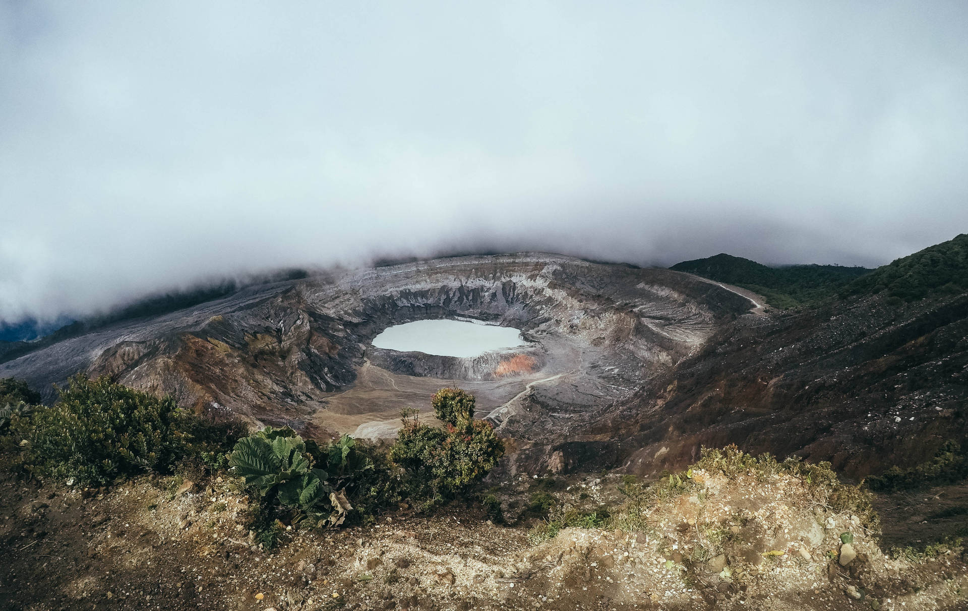 Costa Rica Volcano Crater Wallpaper