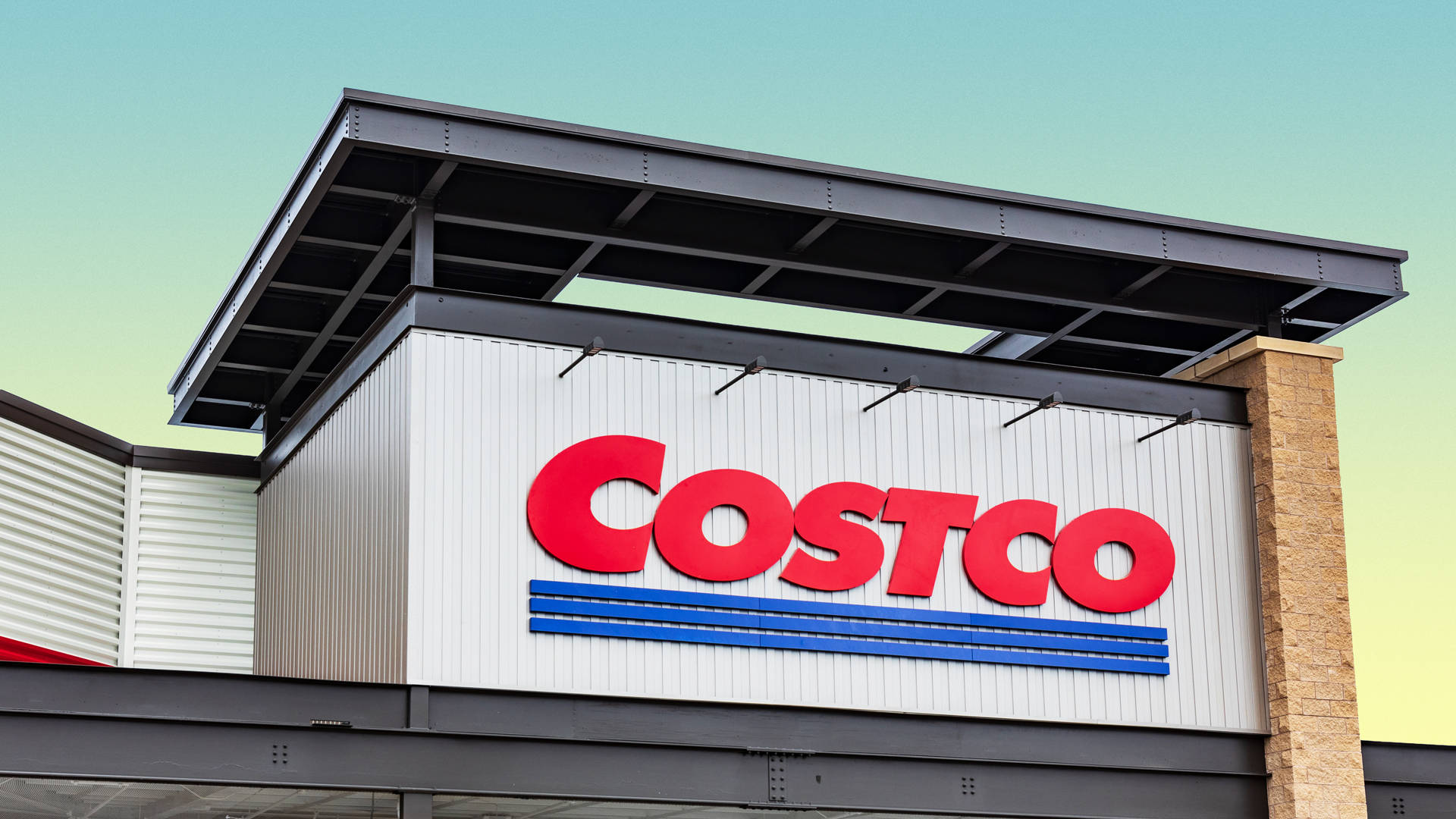Costco Sign Close-Up Shot Wallpaper