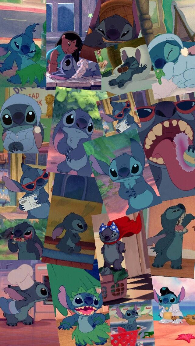 Costumes Of Stitch Collage Wallpaper