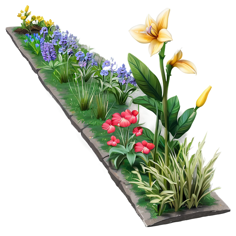 Cottage Flower Bed Png Ycu63 PNG