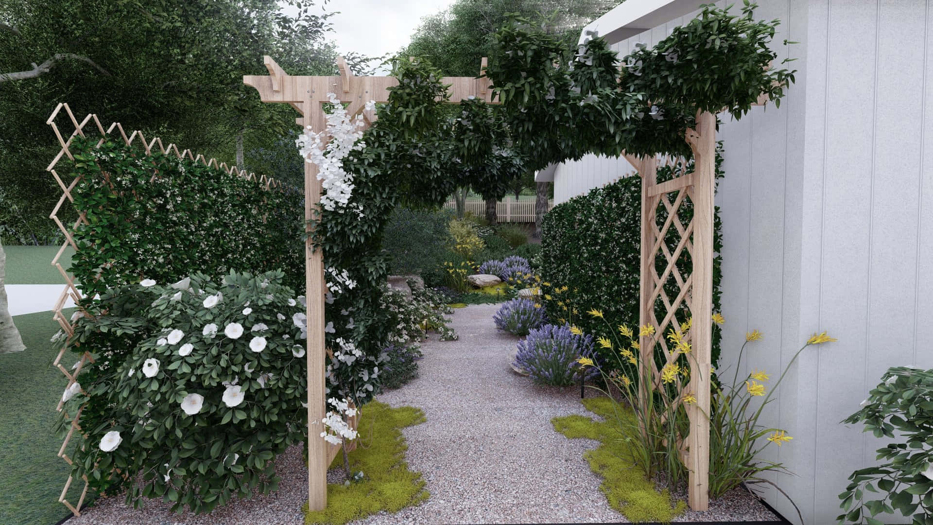Enchanting Cottage Garden Wallpaper