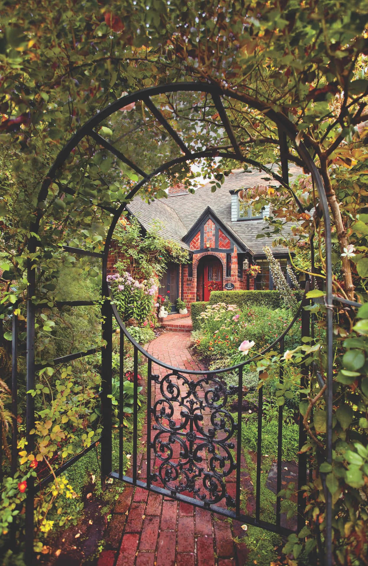 Cottage Enchanting Gate House Photography Picture