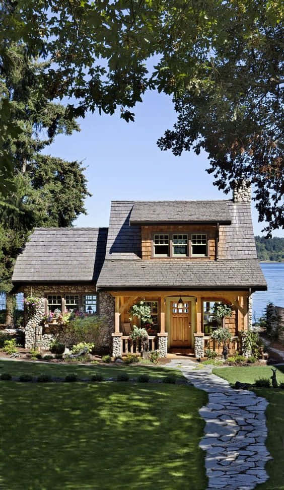 Cottage Puget Sound House Photography Picture