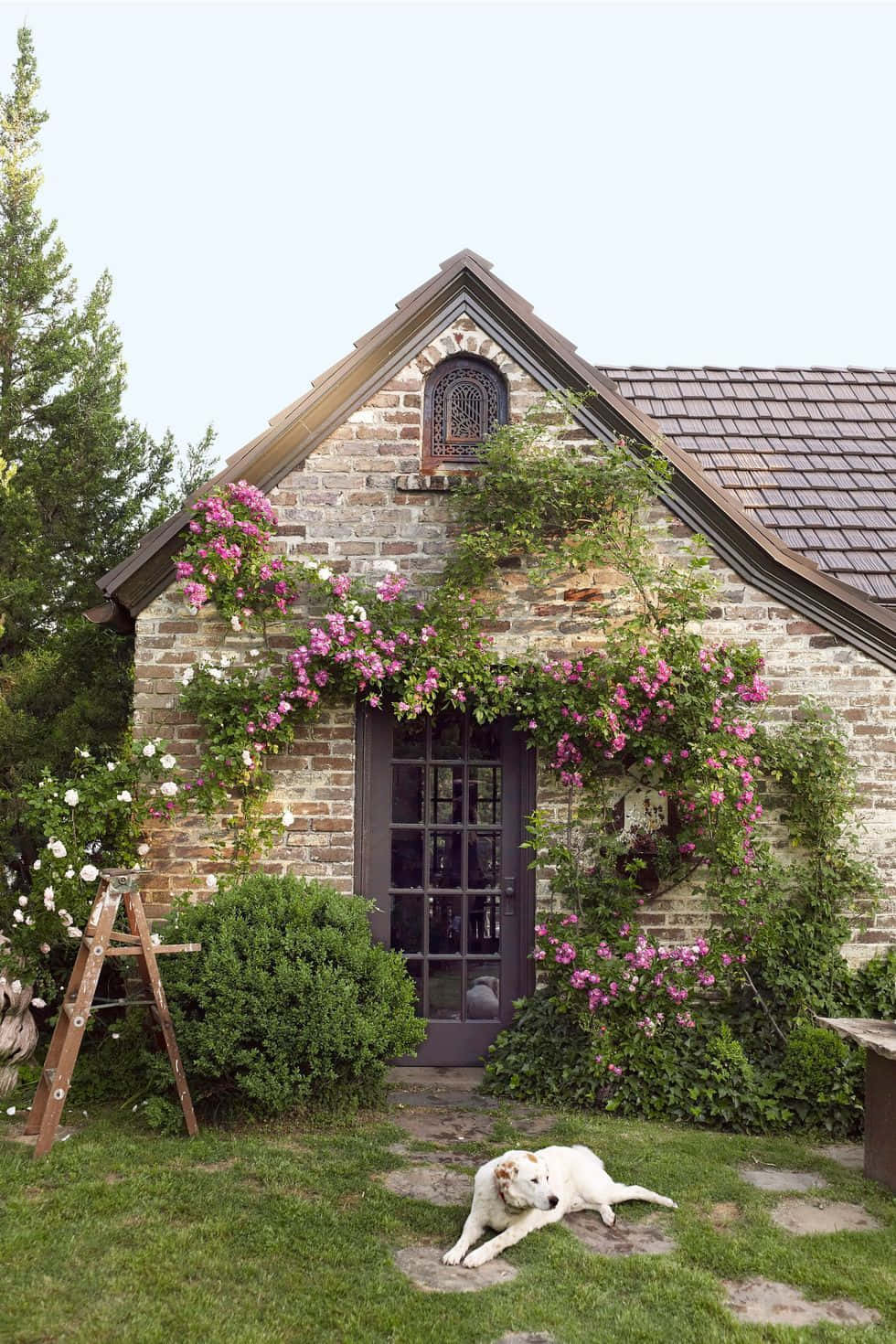 Immaginefotografica Di Una Casa Tudor In Un Cottage Garden.