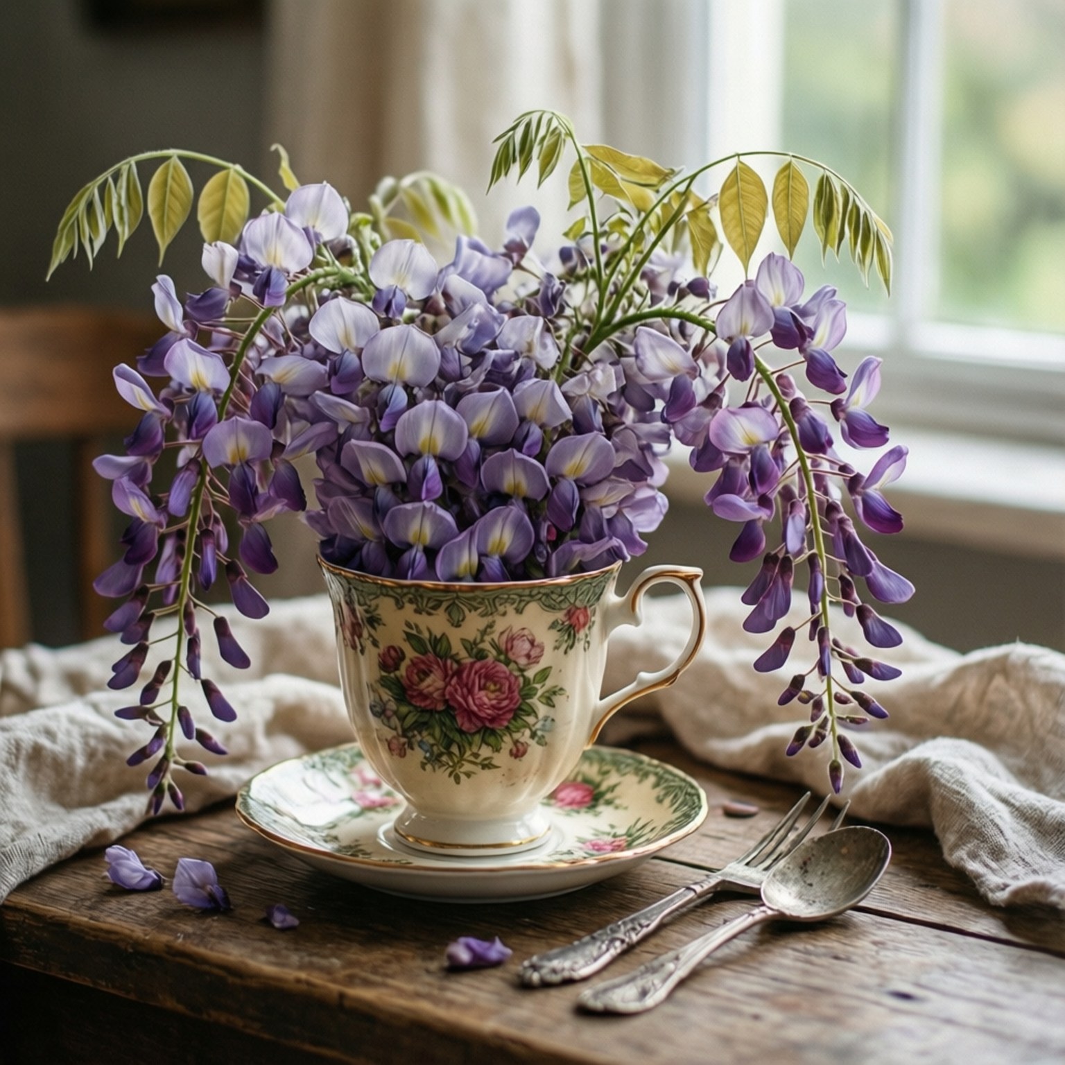 Cottagecore Wisteria Wallpapers