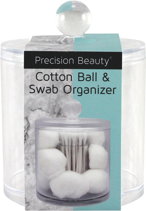 Cotton Ball Swab Organizer Packaging PNG