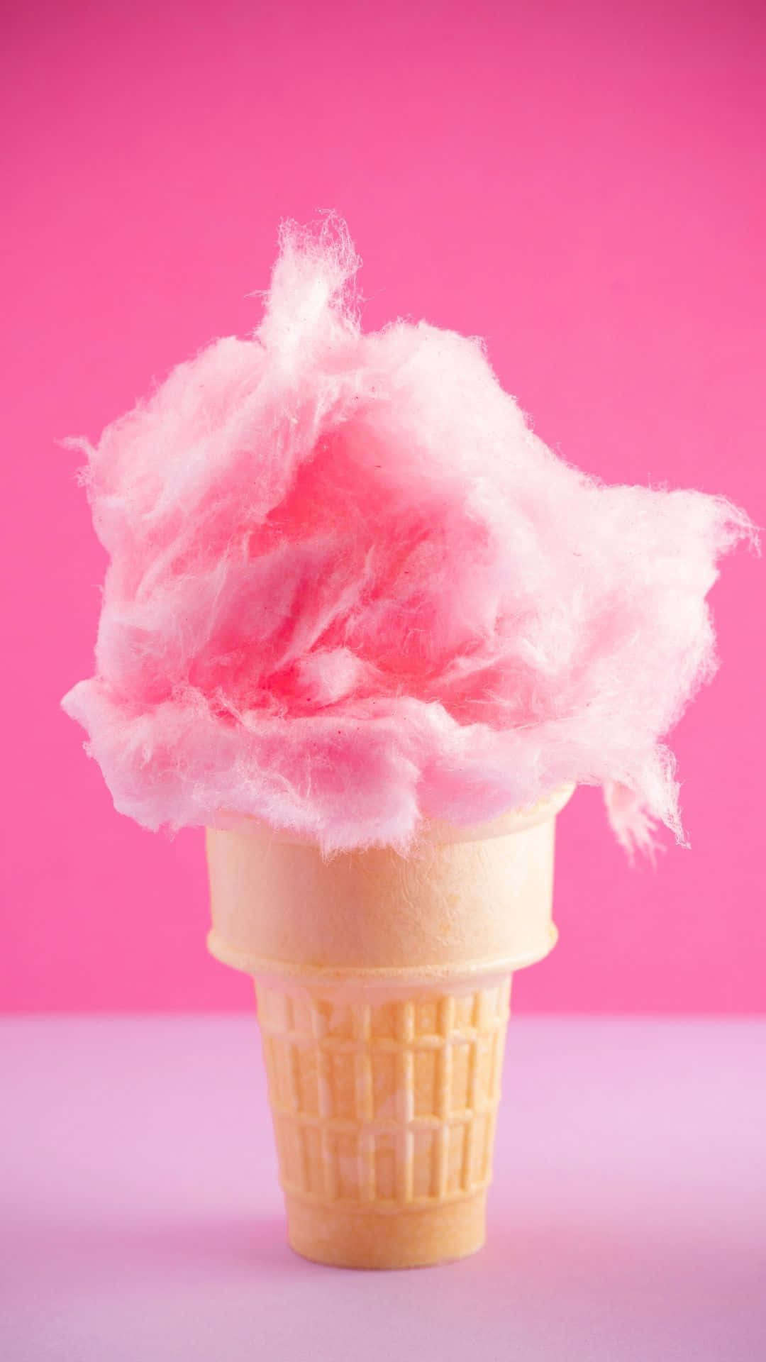 Fluffy Pink Cotton Candy Wallpaper