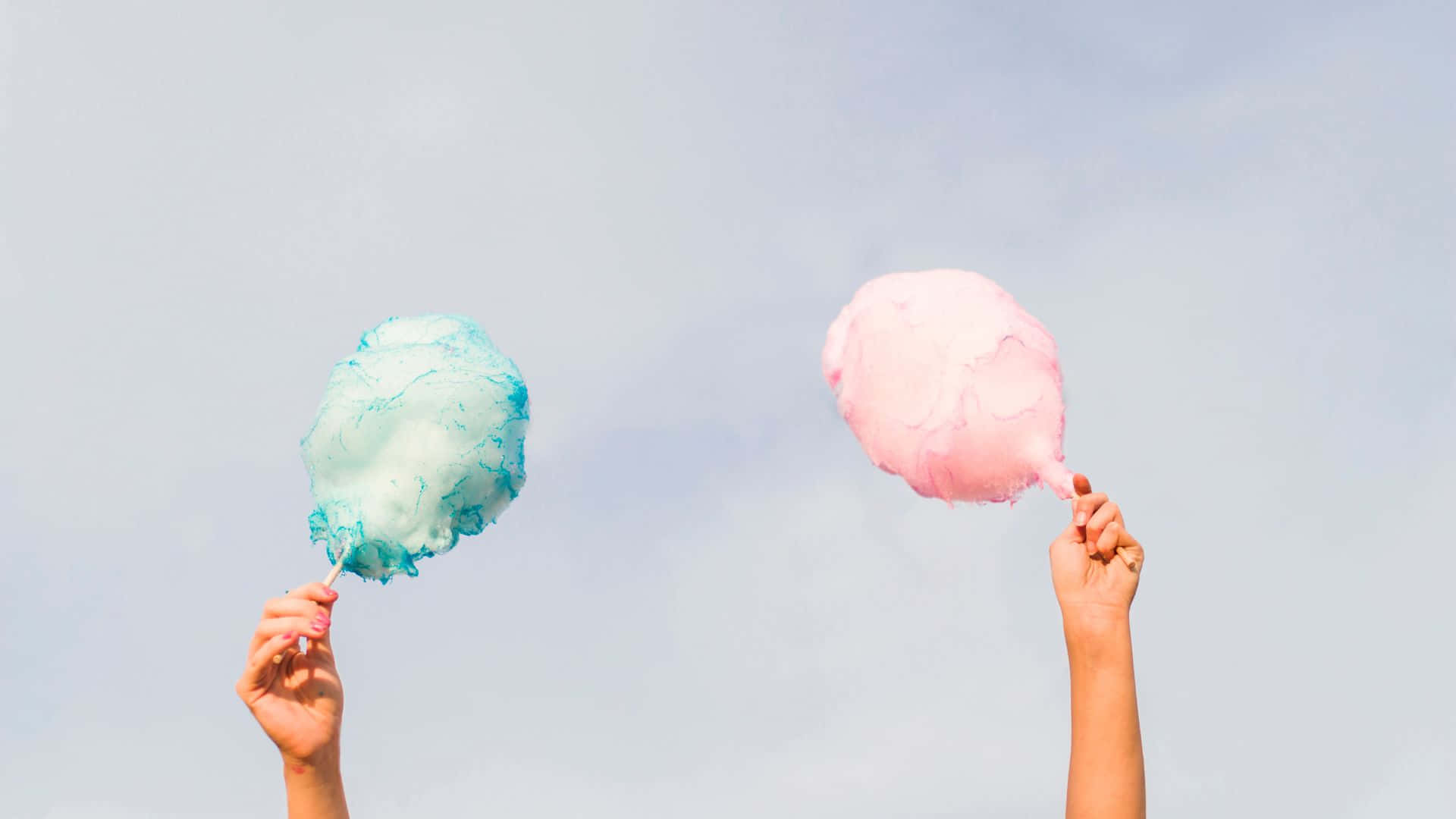 Délice De Barbe À Papa Coloré Fond d'écran