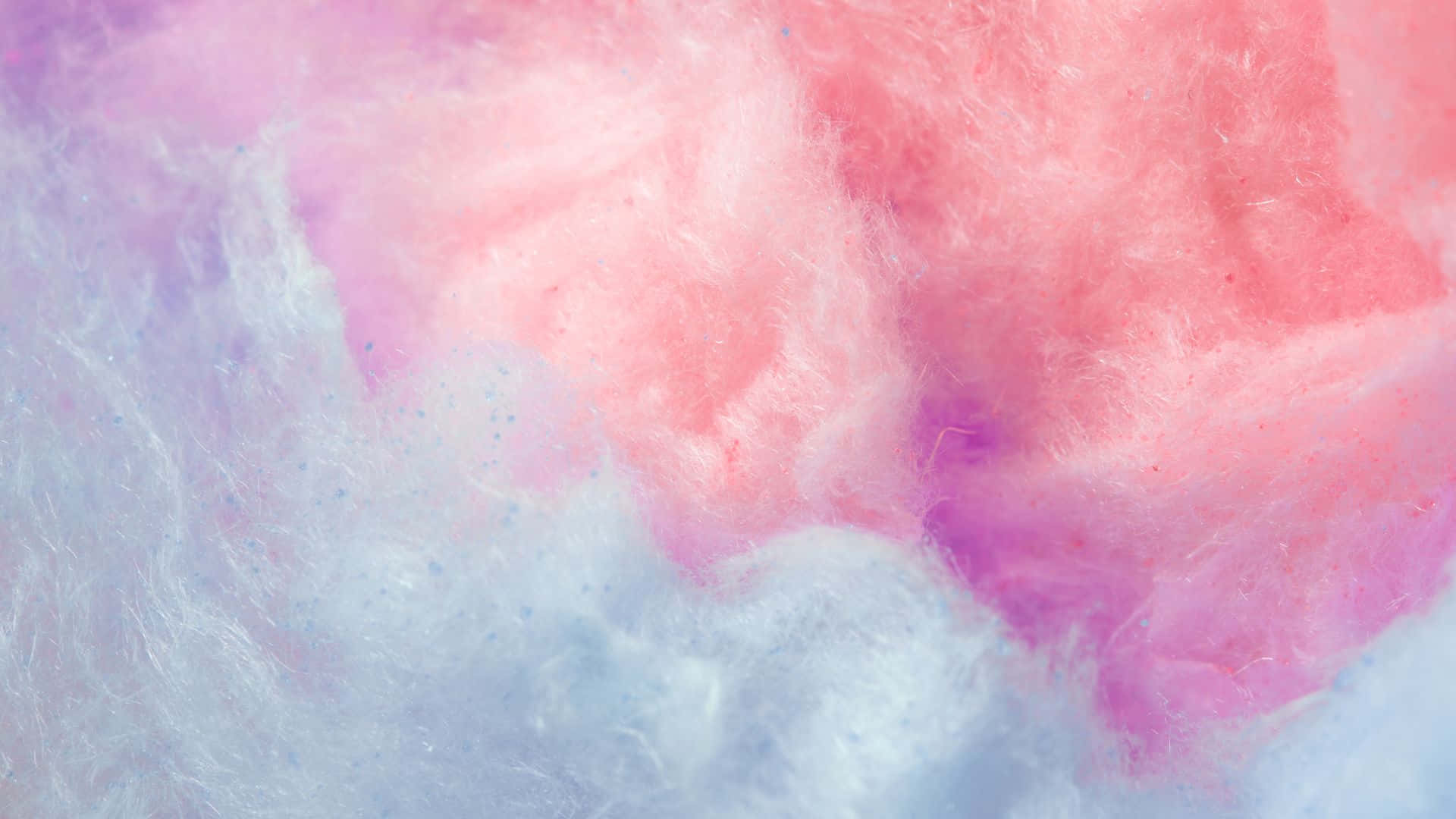 Fluffy Pink and Blue Cotton Candy Wallpaper